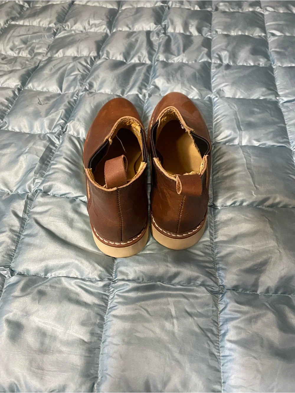 NWOT Men's Red Wing Shoes Brown Leather Chelsea Work Boots Sz 6.5